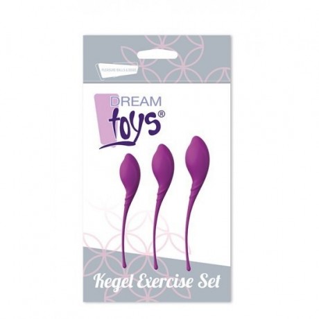 CONJUNTO TREINO BOLAS E OVOS KEGEL DREAM TOYS ROXO