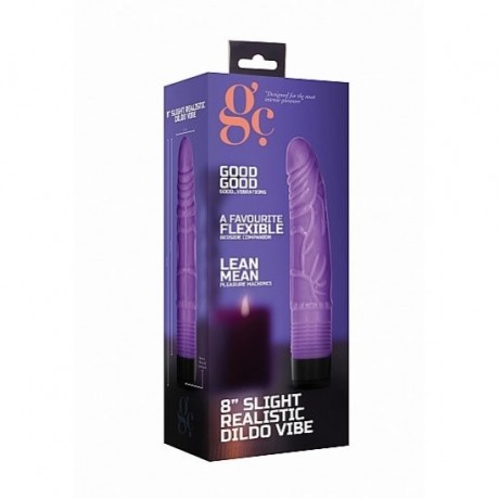 VIBRADOR REALISTA MULTIVELOCIDADES SLIGHT GC 16.5CM ROXO