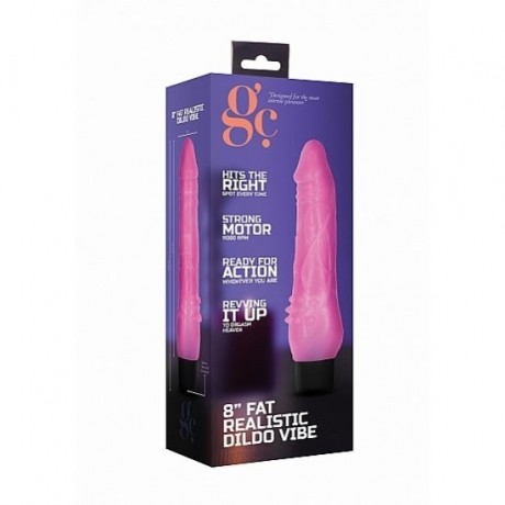 VIBRADOR REALISTA MULTIVELOCIDADES FAT GC 17.5CM ROSA