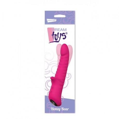 Vibrador com estimulador de clitóris Honey Bear Dream toys 12.5 cm Rosa