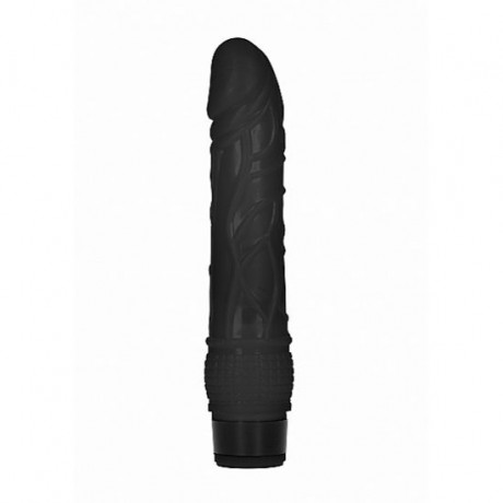 Vibrador realista Multivelocidades thin  20 cm preto