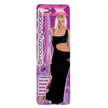 Smoothy prober clear lavender dildo