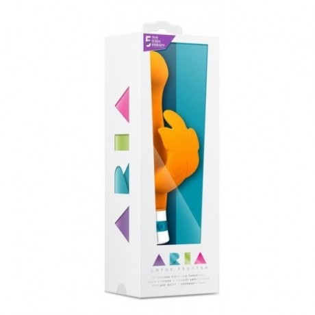 VIBRADOR ARIA LOTUS FLUTTER LARANJA