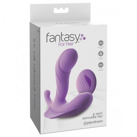 ESTIMULADOR PONTO-G C/ AQUECIMENTO FANTASY FOR HER ROXO